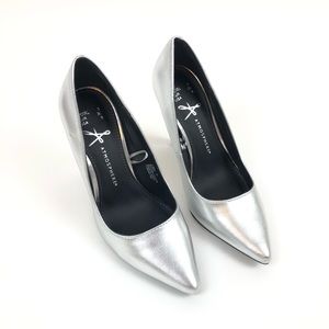 Atmosphere Silver Pumps Heels Size 5